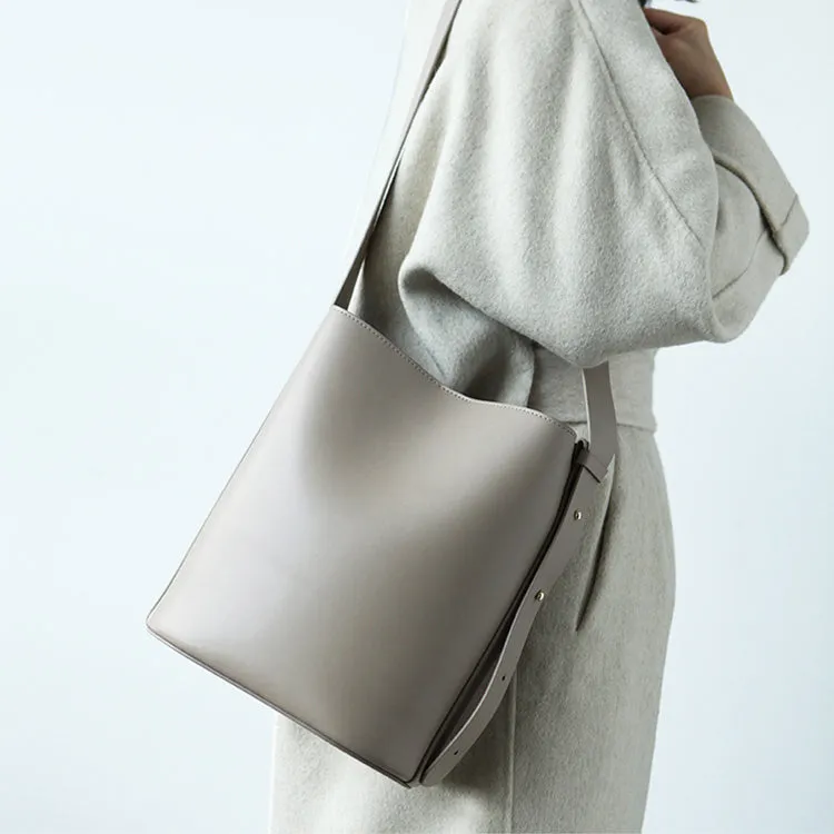 Simplify Bucket Bag Womens Leather Crossbody Bags Shoulder Bag for Women