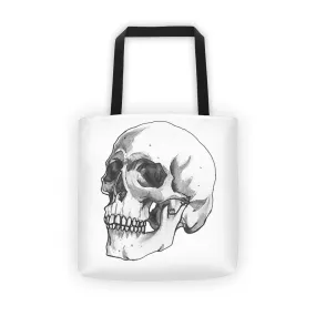 Skull 3/4 Tote Bag Illustrated by Robert Bowen
