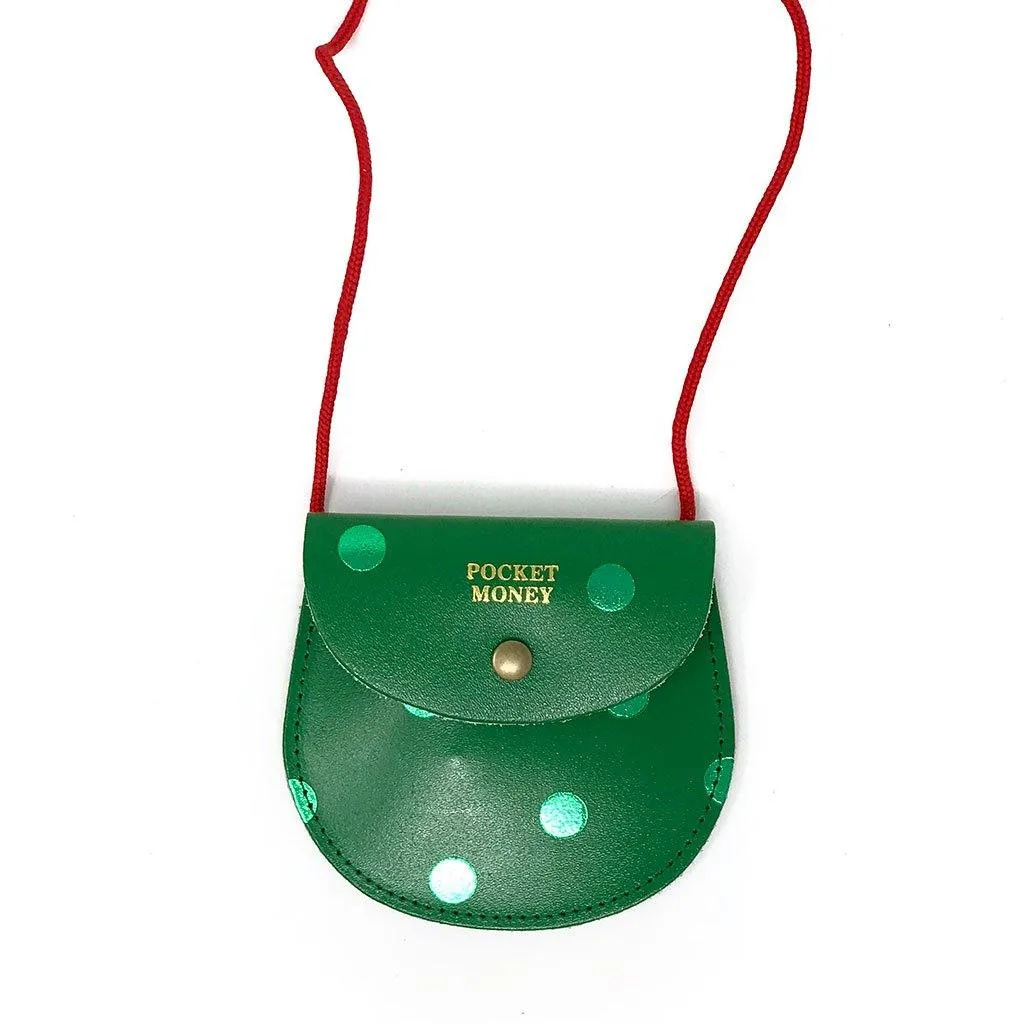 Spot Pocket Money Purse Green