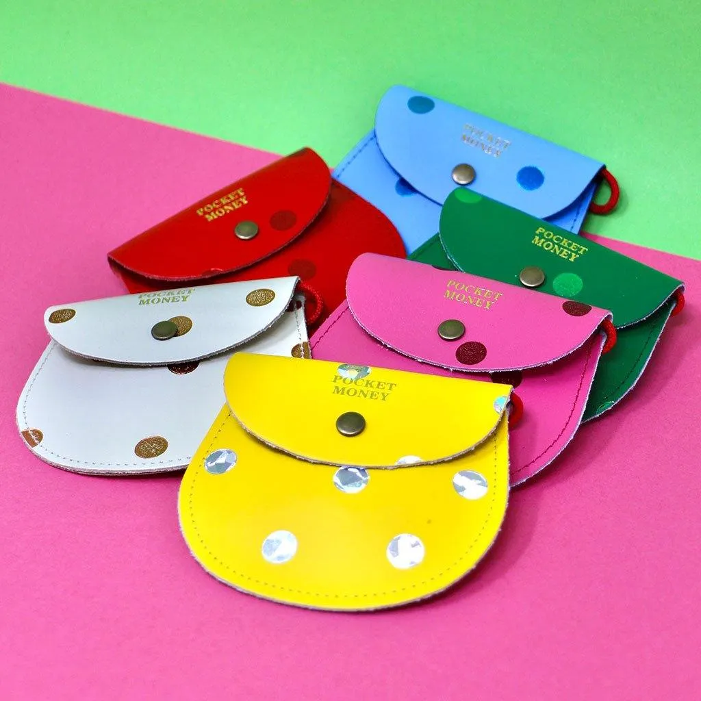 Spot Pocket Money Purse Green