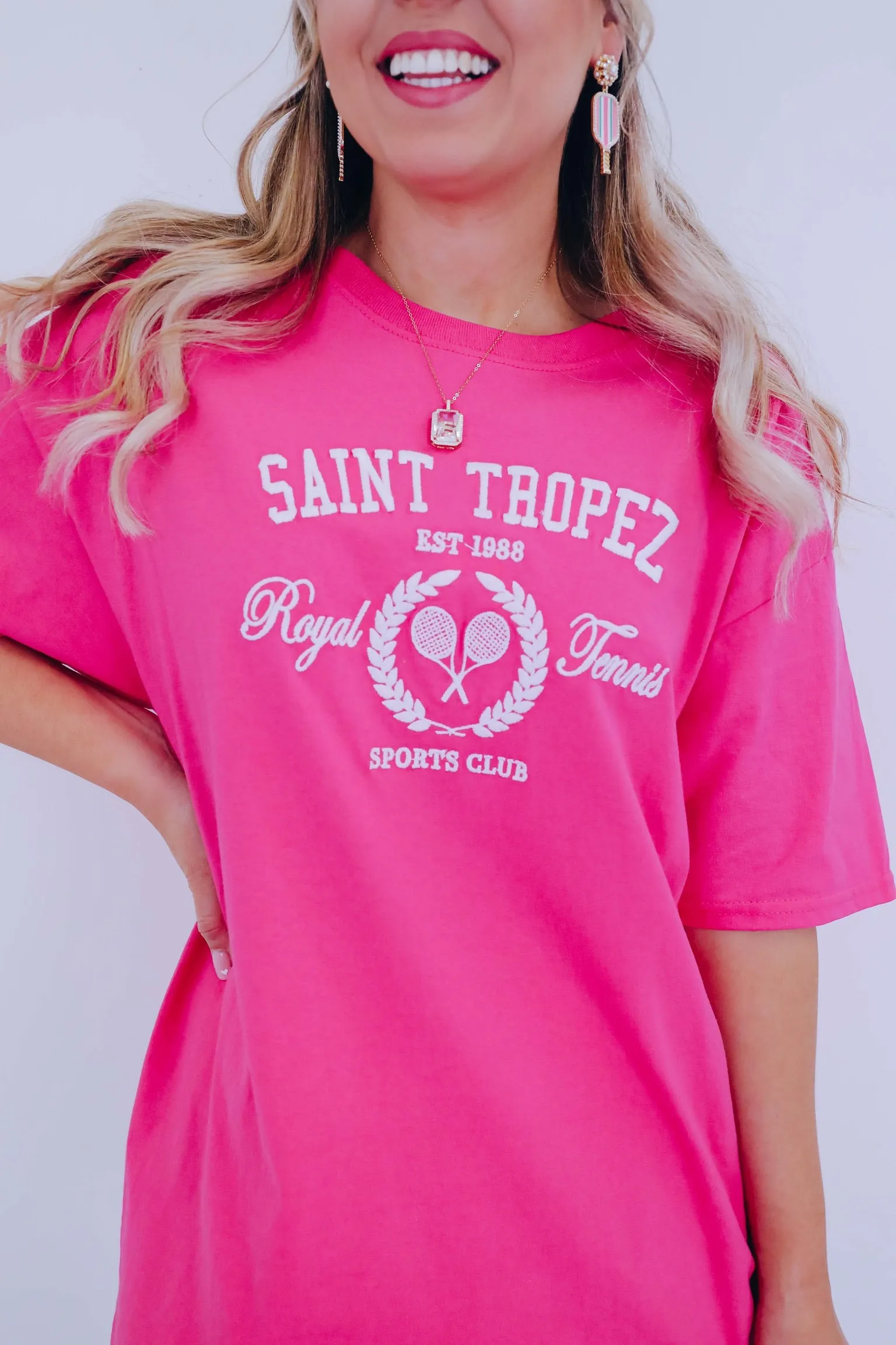St. Tropez Embroidered Graphic Tee