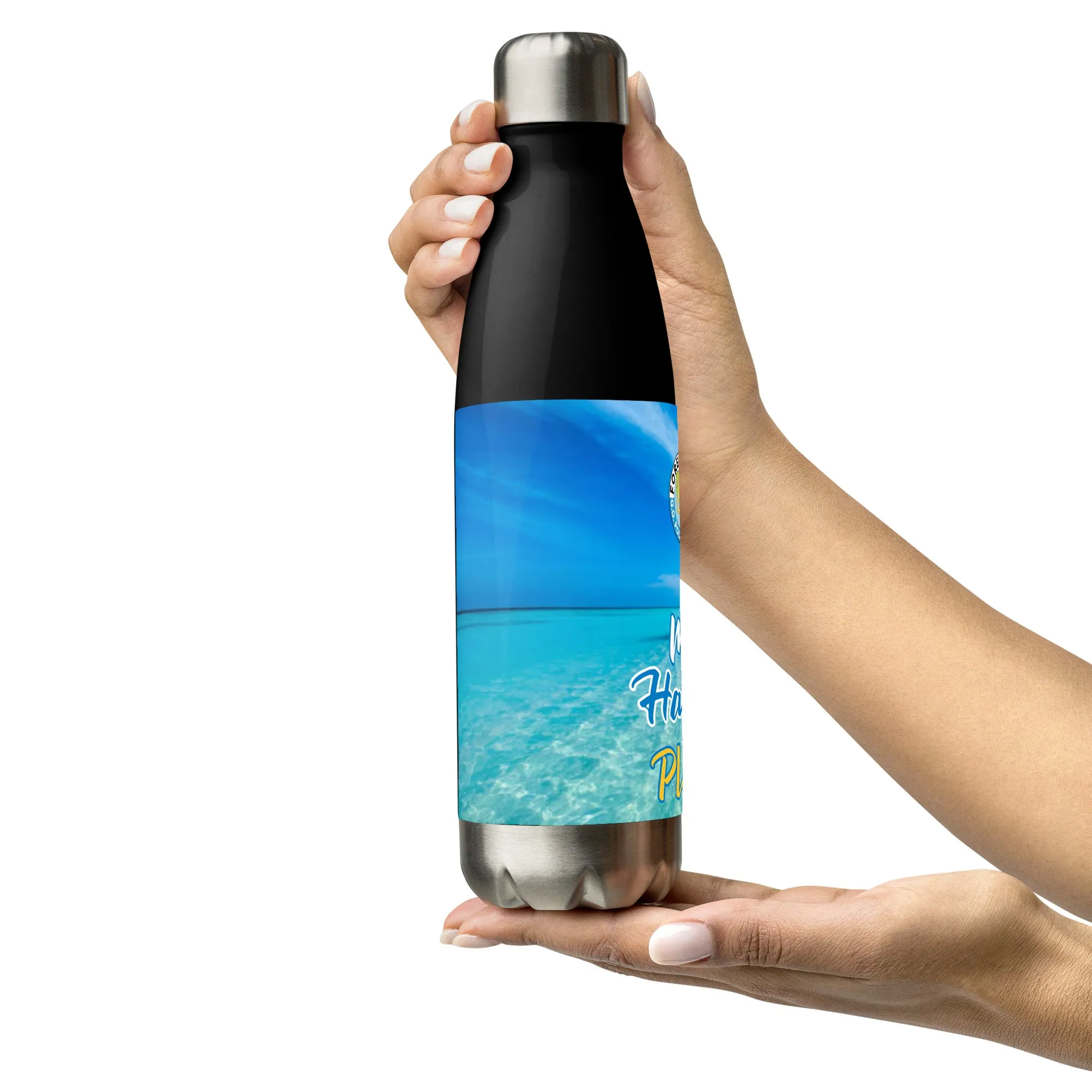 Stainless steel water bottle - My  Happy Place