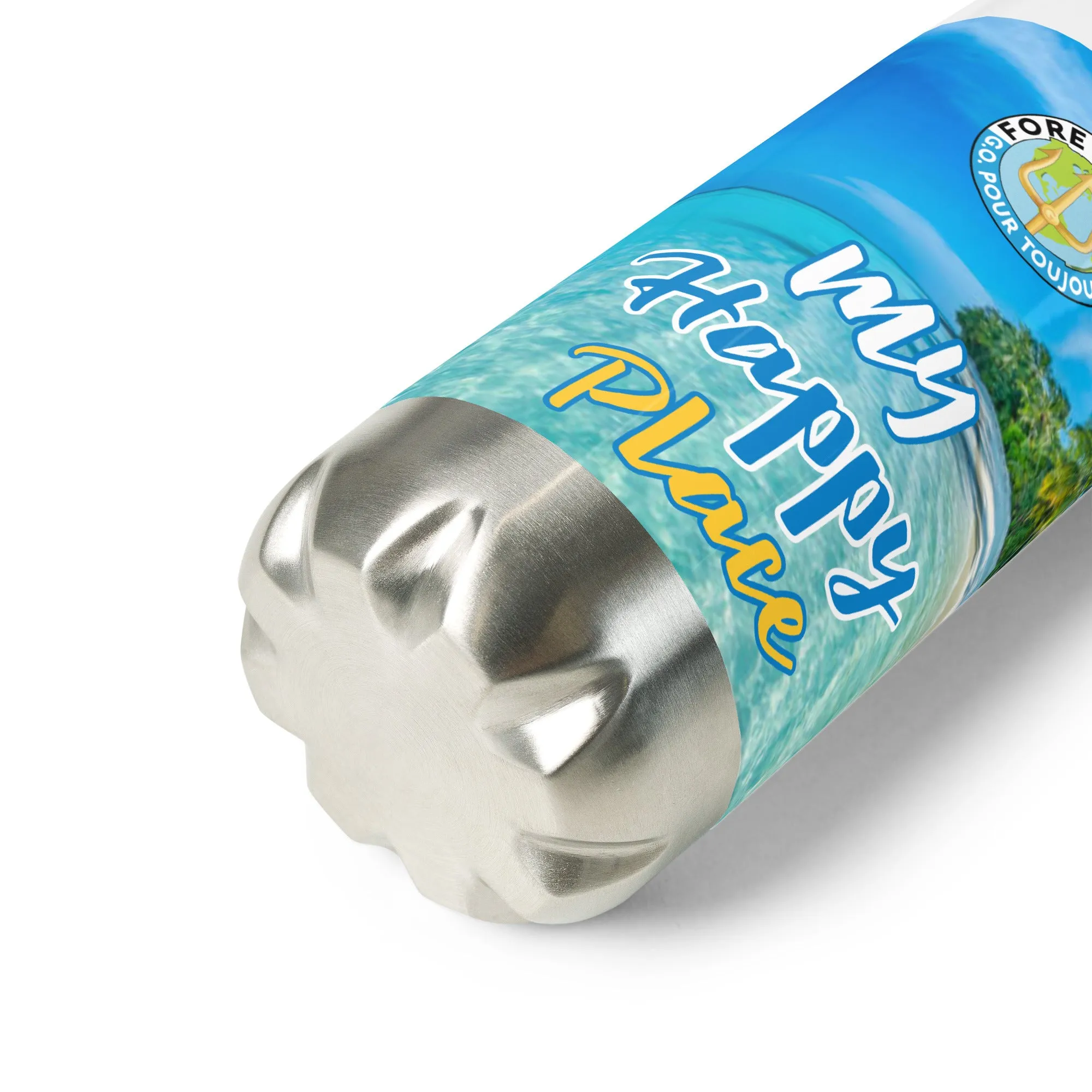 Stainless steel water bottle - My  Happy Place