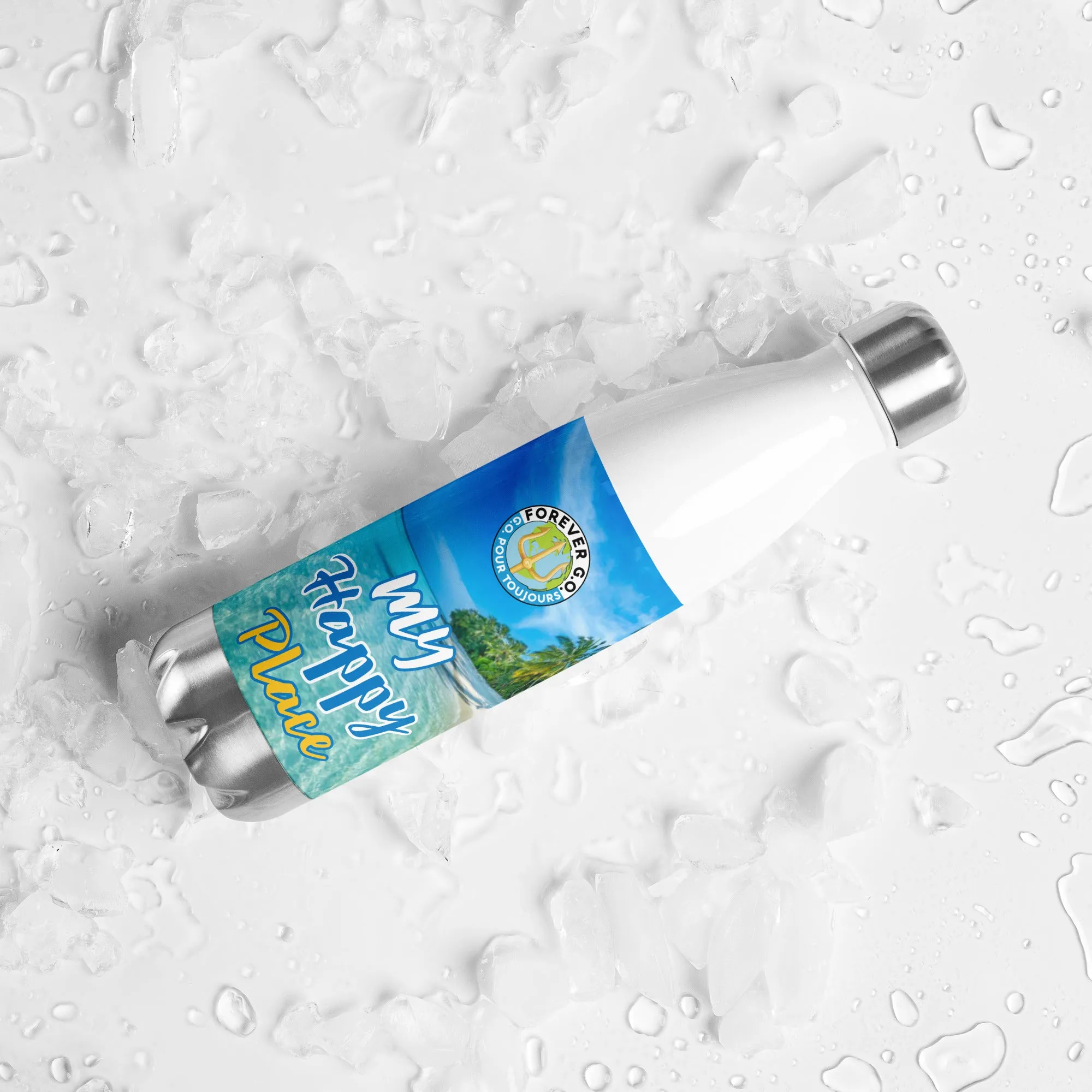 Stainless steel water bottle - My  Happy Place