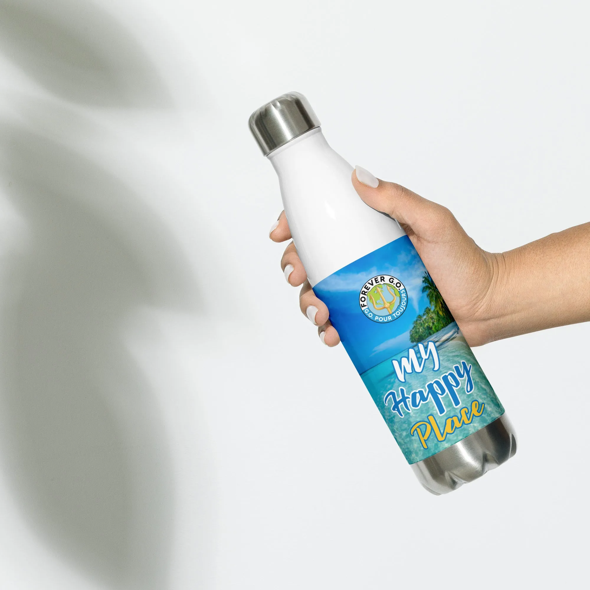 Stainless steel water bottle - My  Happy Place