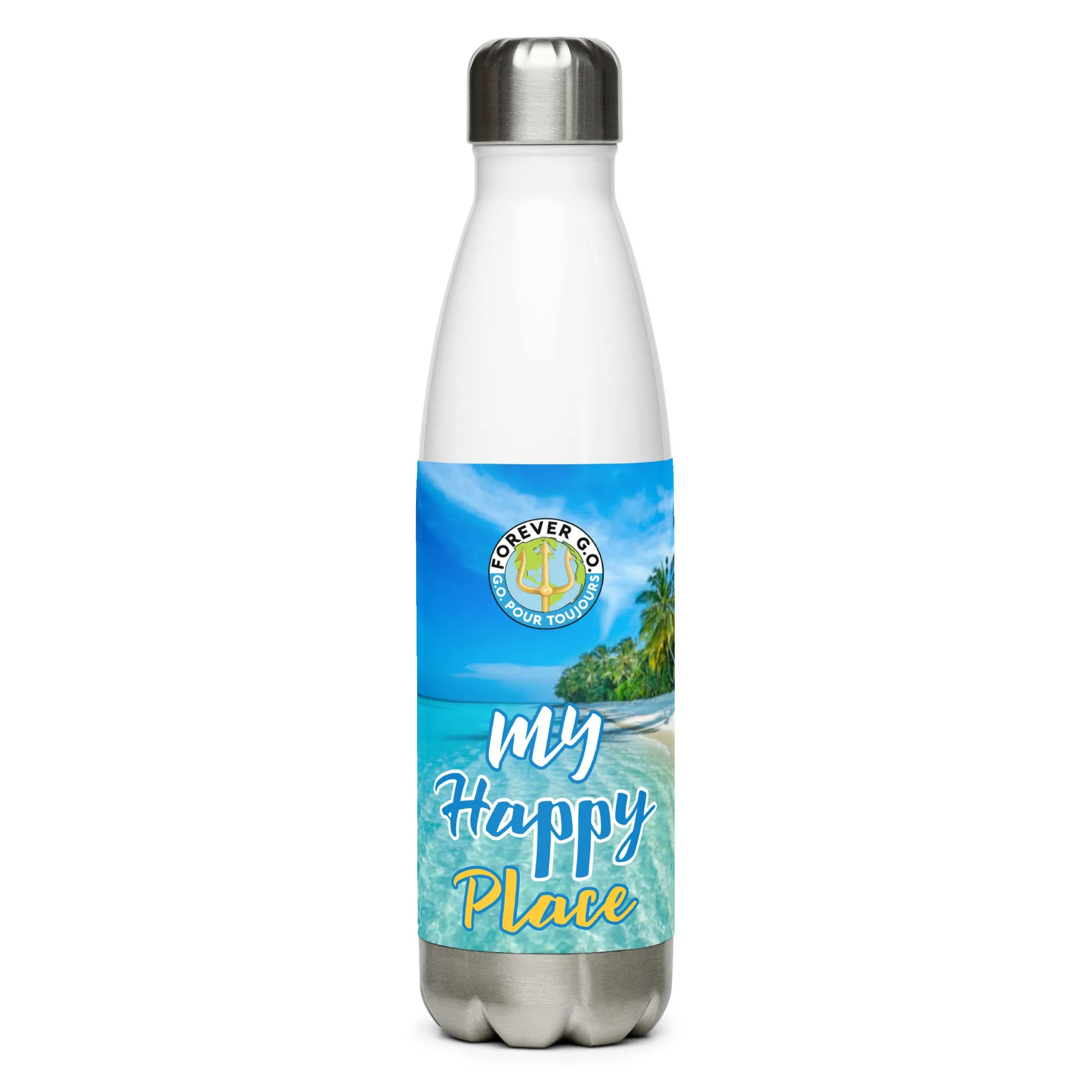 Stainless steel water bottle - My  Happy Place
