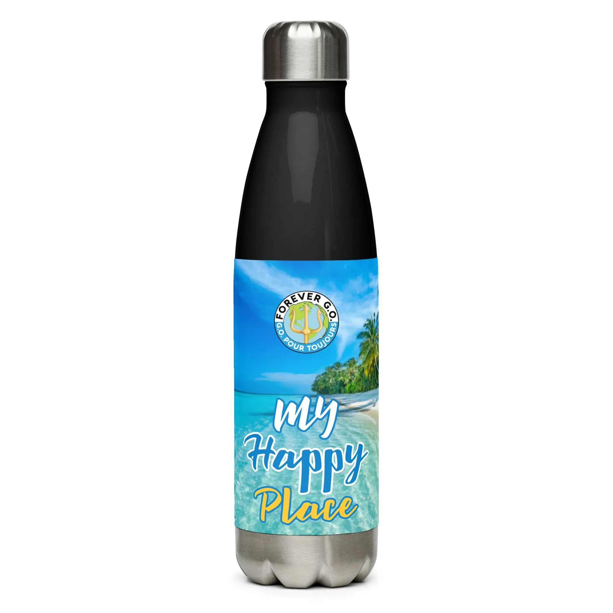 Stainless steel water bottle - My  Happy Place