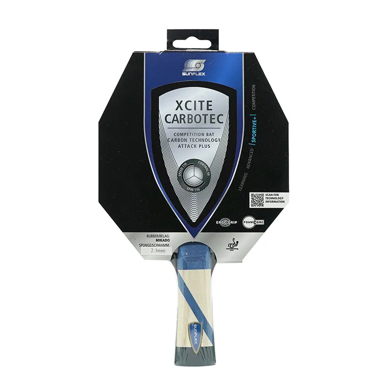 SUNFLEX Xcite Carbotec Table Tennis Bat