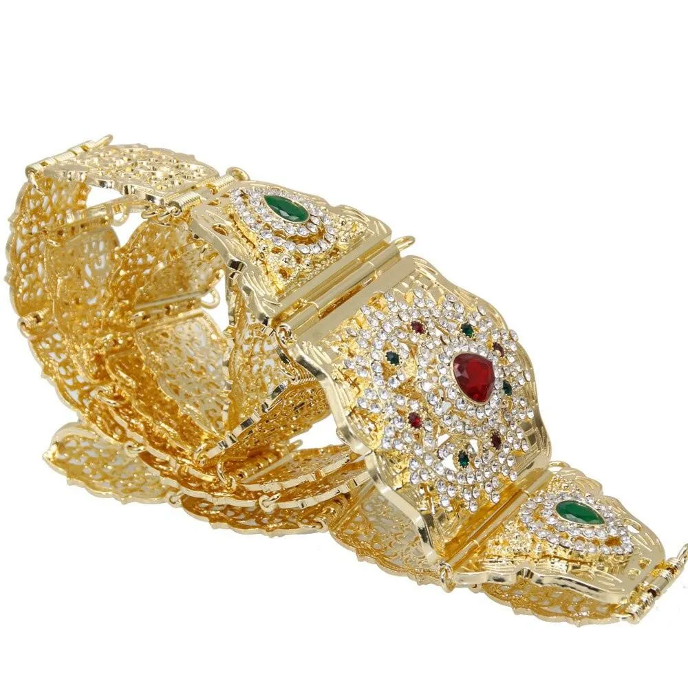Sunspicems Chic Moroccan Belt Rhinestone Waist Chain