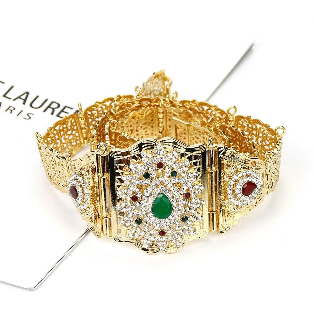 Sunspicems Chic Moroccan Belt Rhinestone Waist Chain