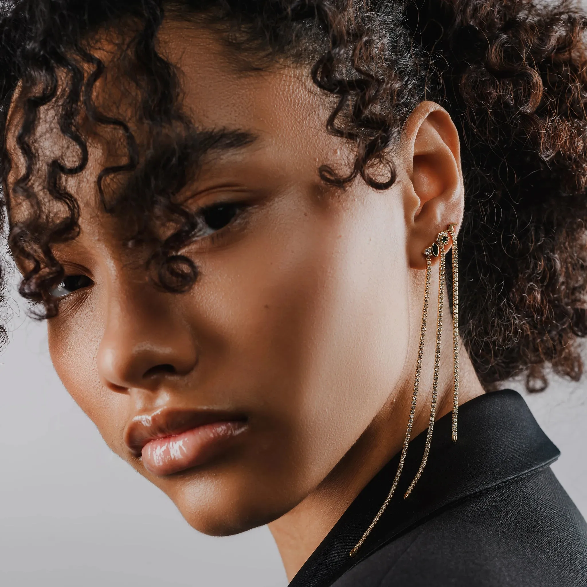 TENNIS EARRING CHAIN