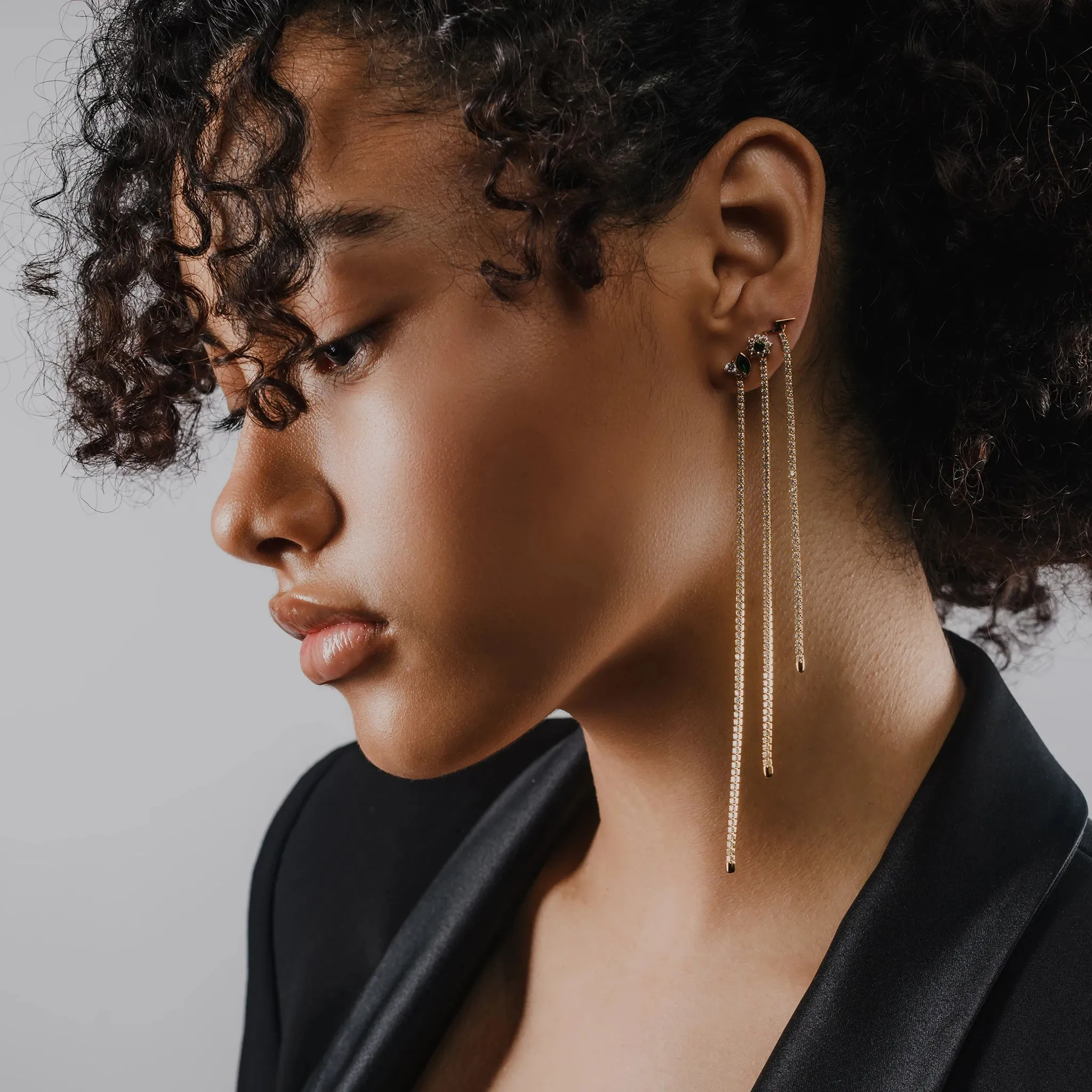 TENNIS EARRING CHAIN