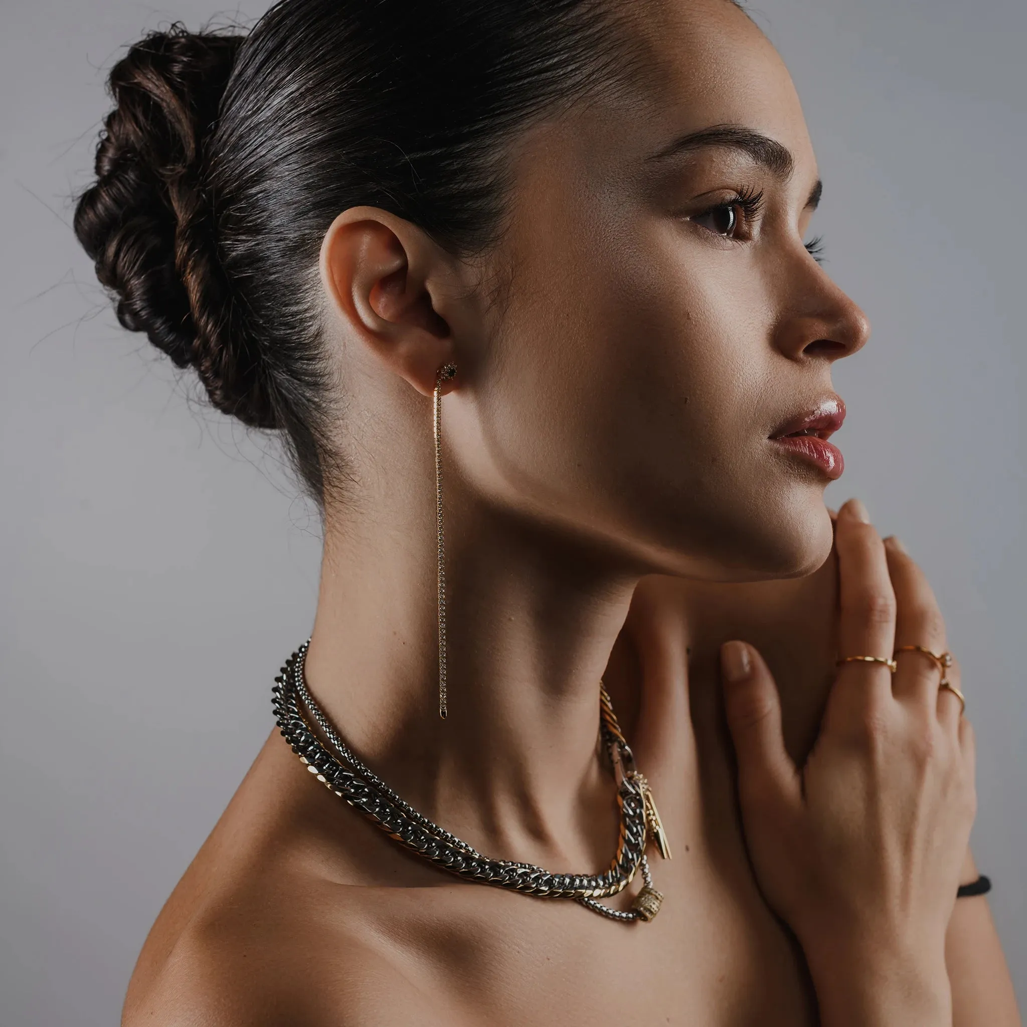 TENNIS EARRING CHAIN