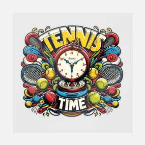 Tennis Time Retro Art