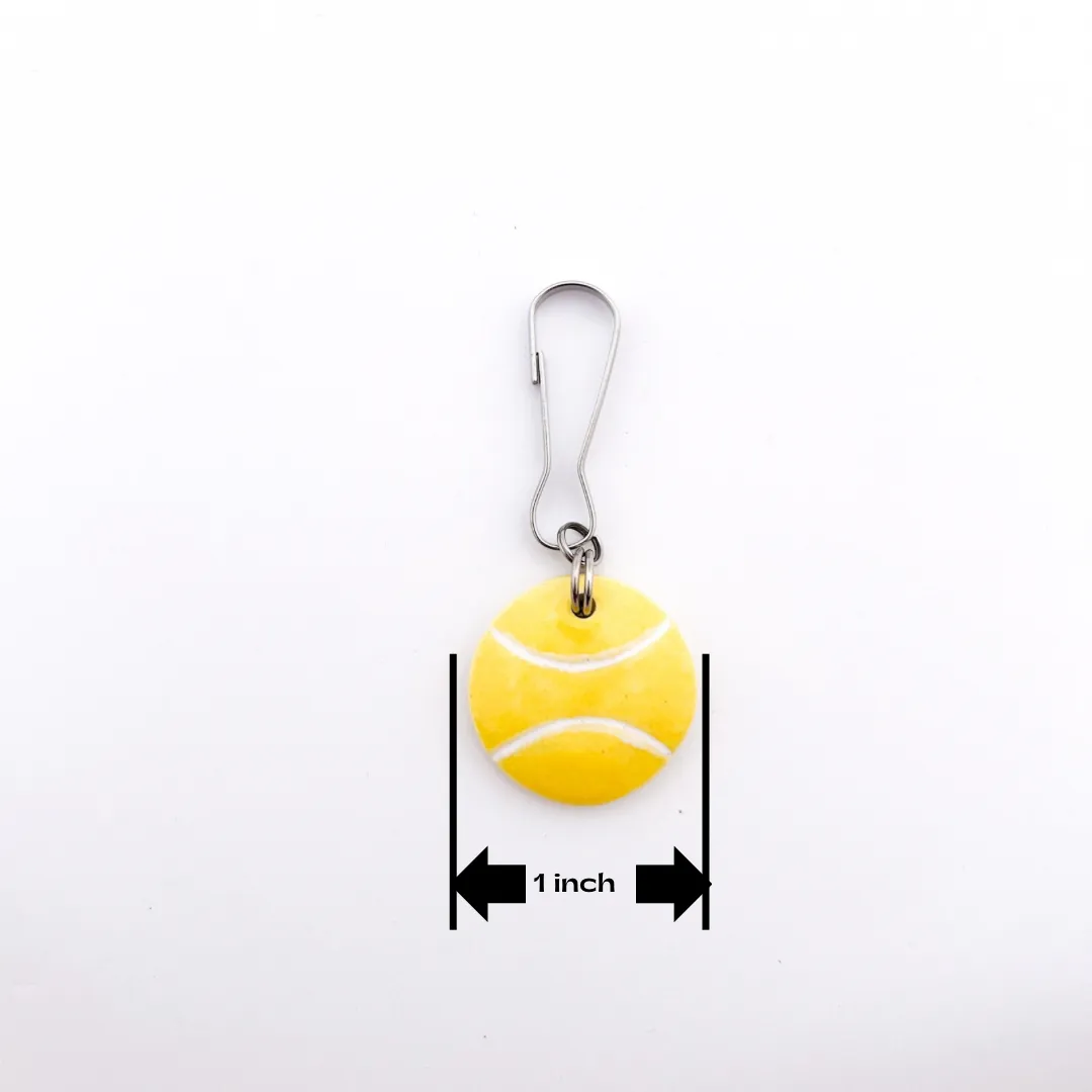 Tennis Zipper Pull