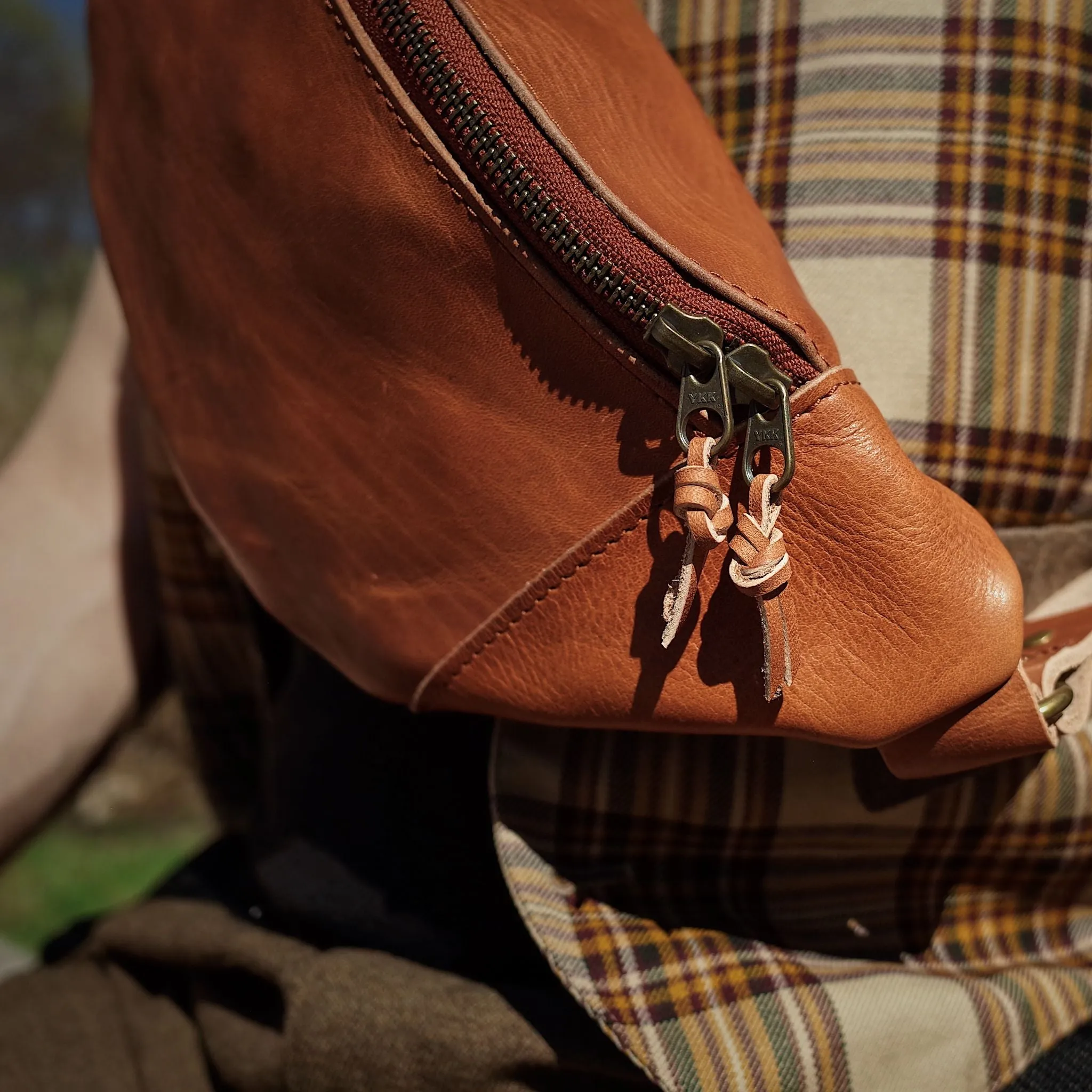 Verdun Leather Fanny Pack – English Tan Edition