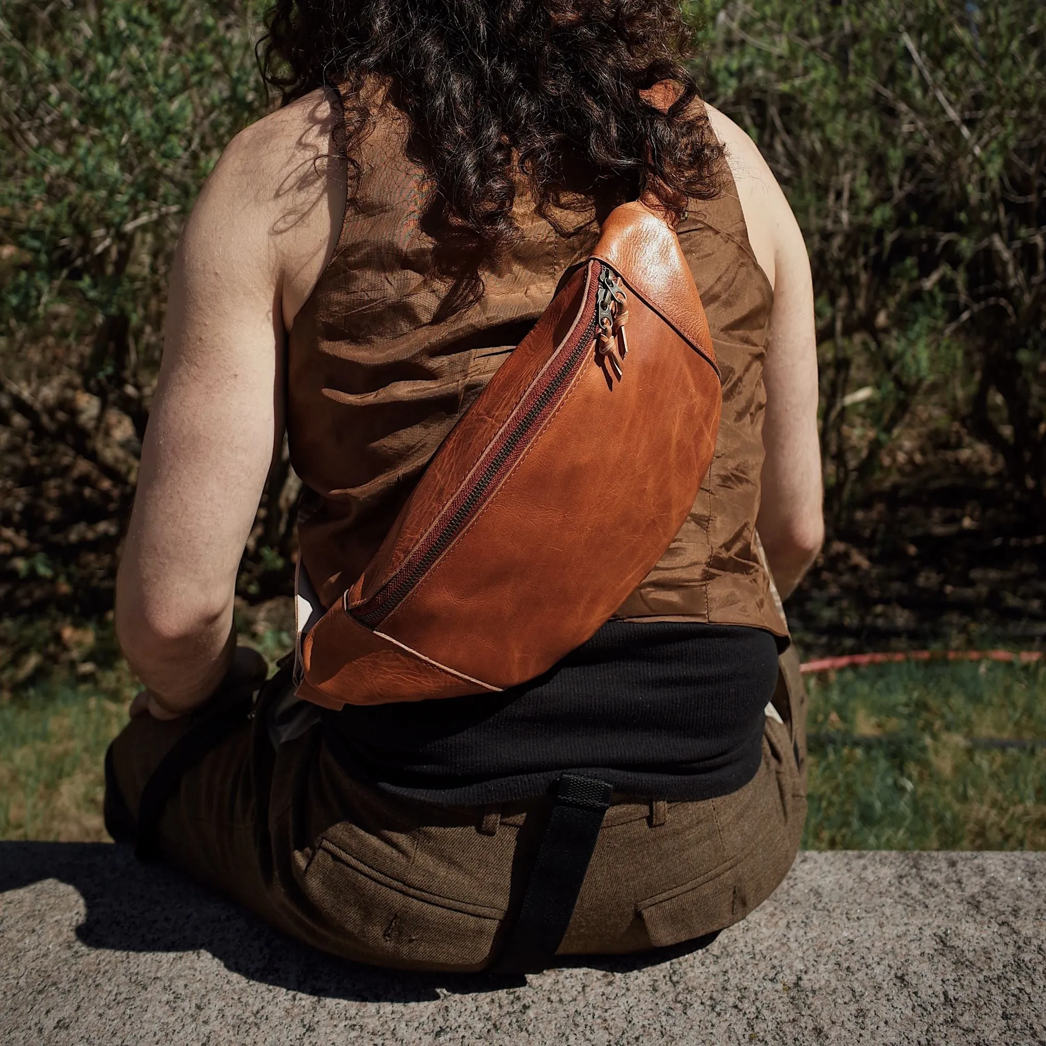 Verdun Leather Fanny Pack – English Tan Edition