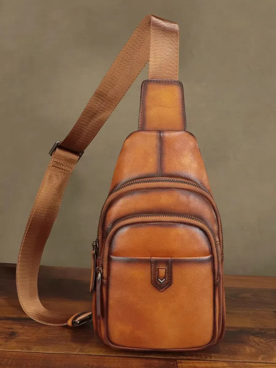 Vintage Women's Crossbody Sling Bag Chest Bag For Women