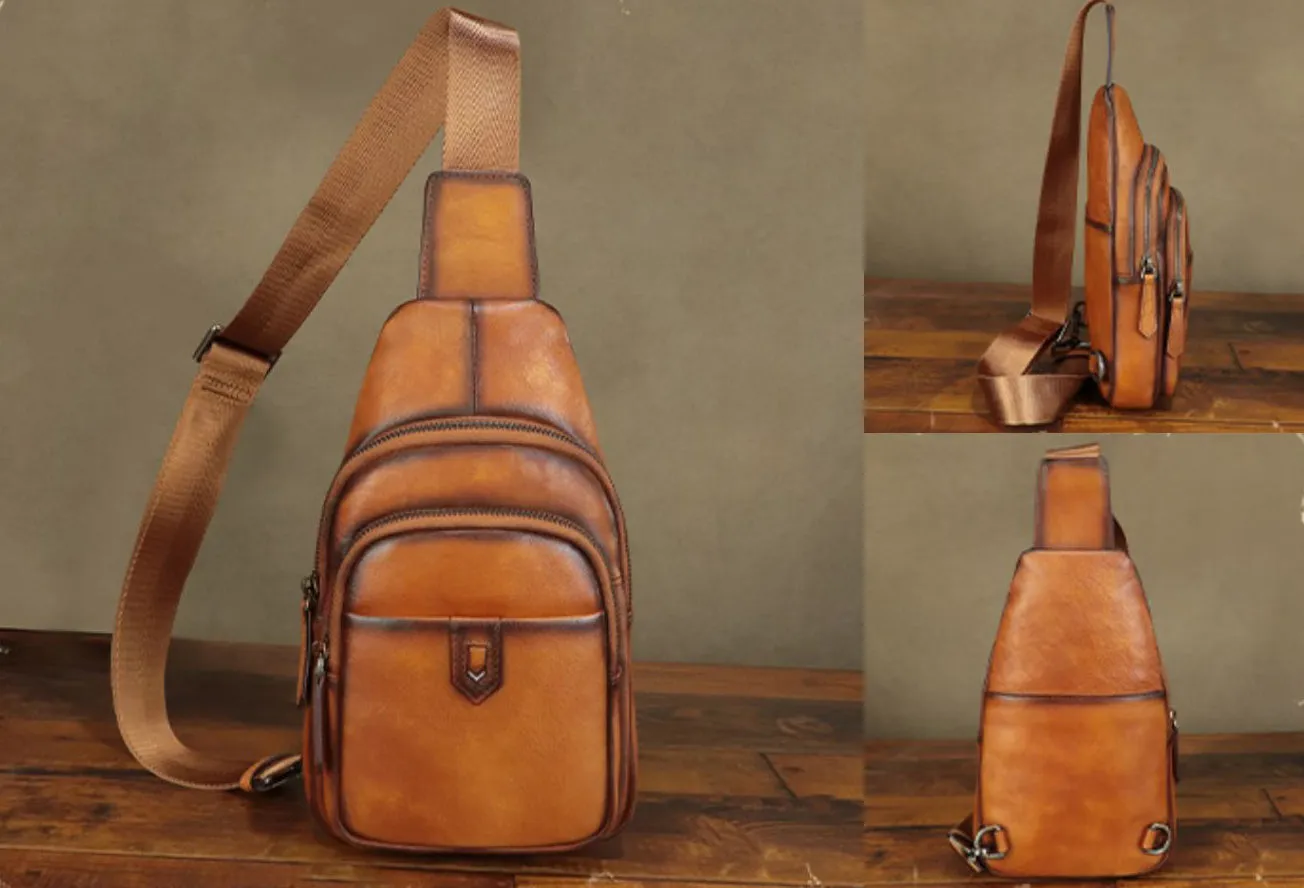 Vintage Women's Crossbody Sling Bag Chest Bag For Women