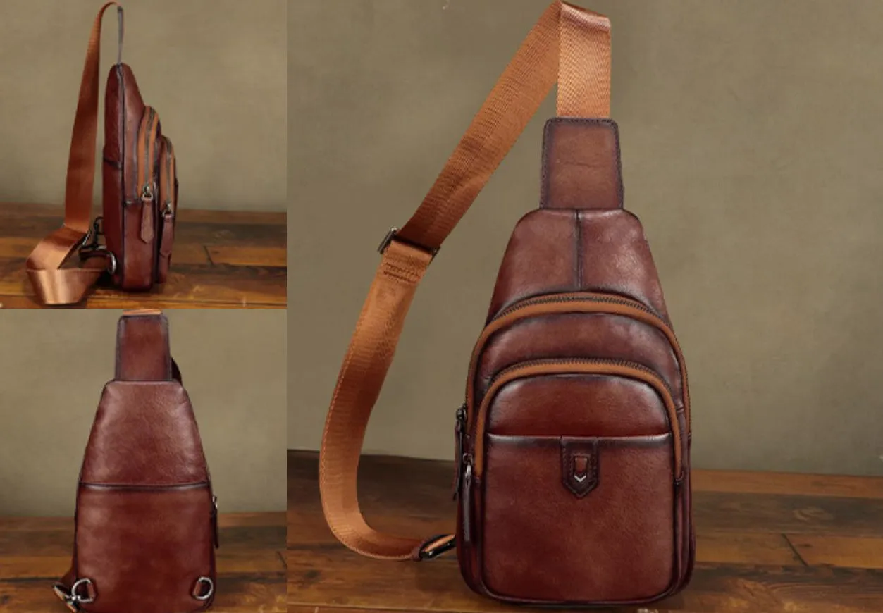 Vintage Women's Crossbody Sling Bag Chest Bag For Women
