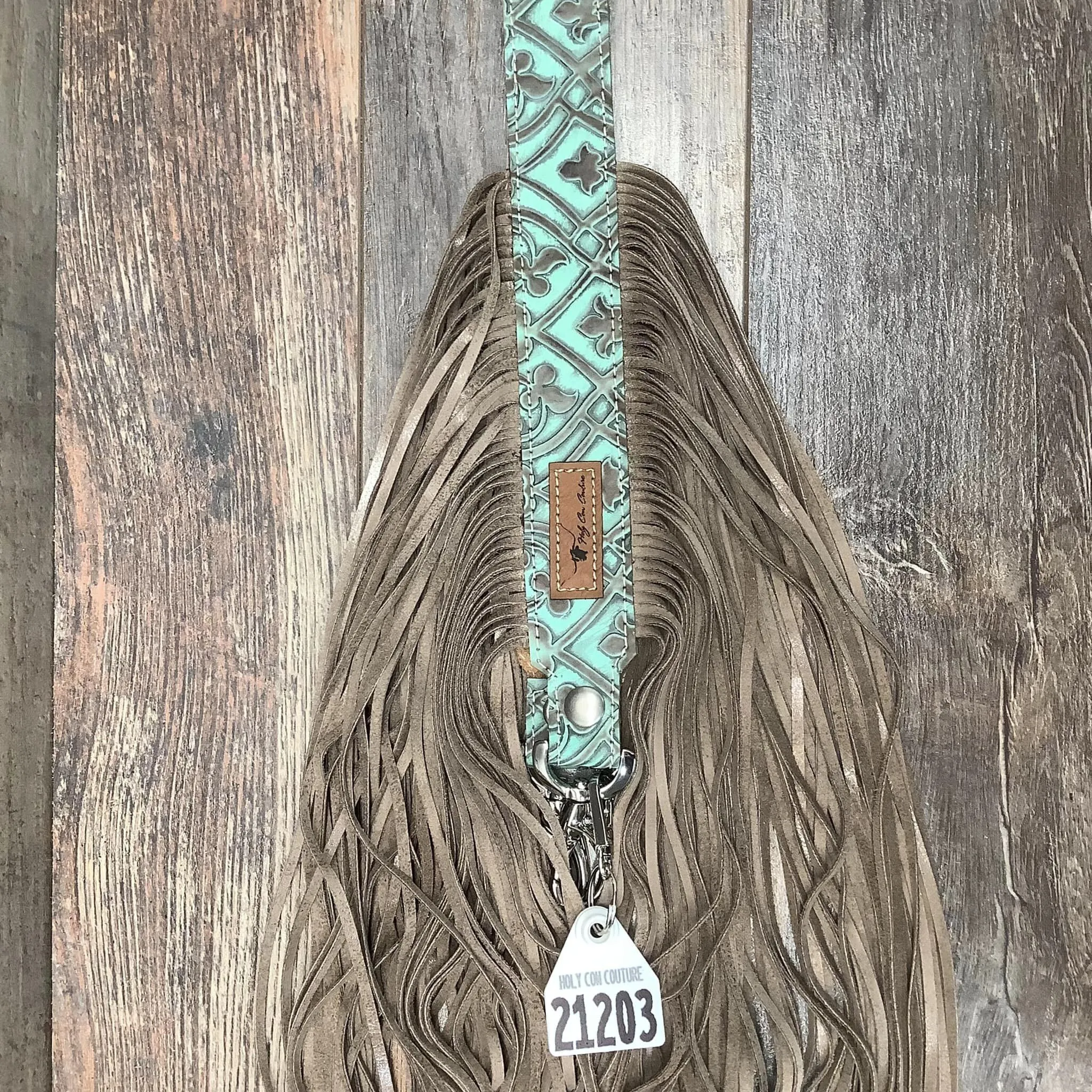 Western Mini Leather Fringe Strap 48" #21203