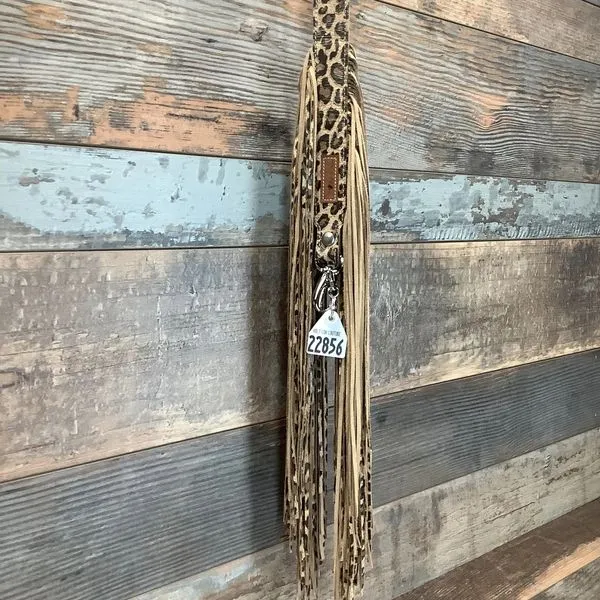Western Mini Leather Fringe Strap 48" #22856