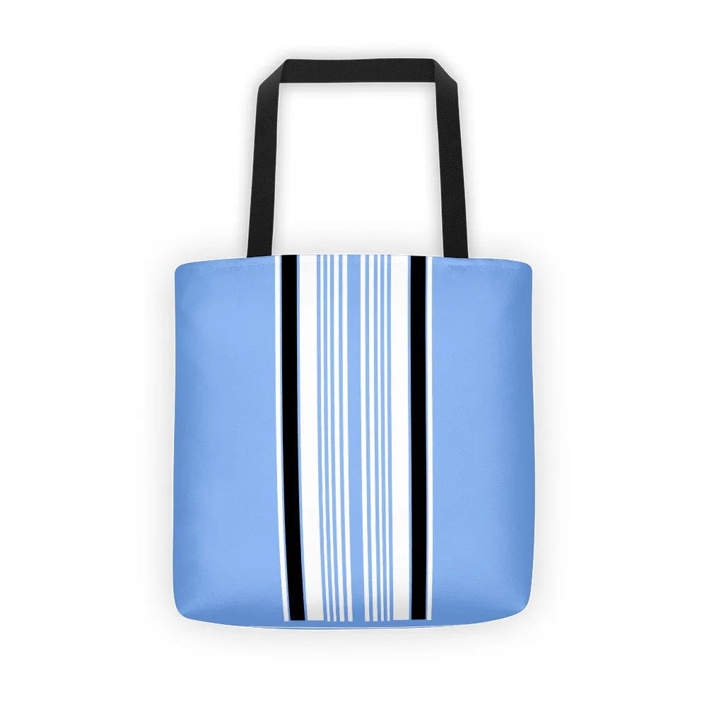 Windrush Blue & Black Tote Bag by Robert Bowen