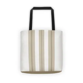 Windrush Tan & Off White Tote Bag by Robert Bowen