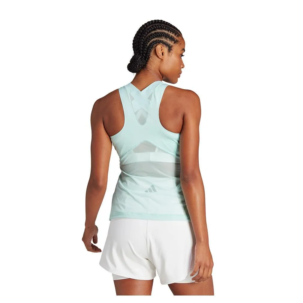 Women's Premium Tennis Tank Semi Flash Aqua