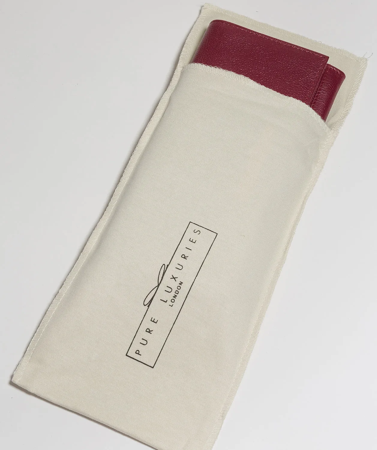 'Wren' Pomegranate Leather Purse