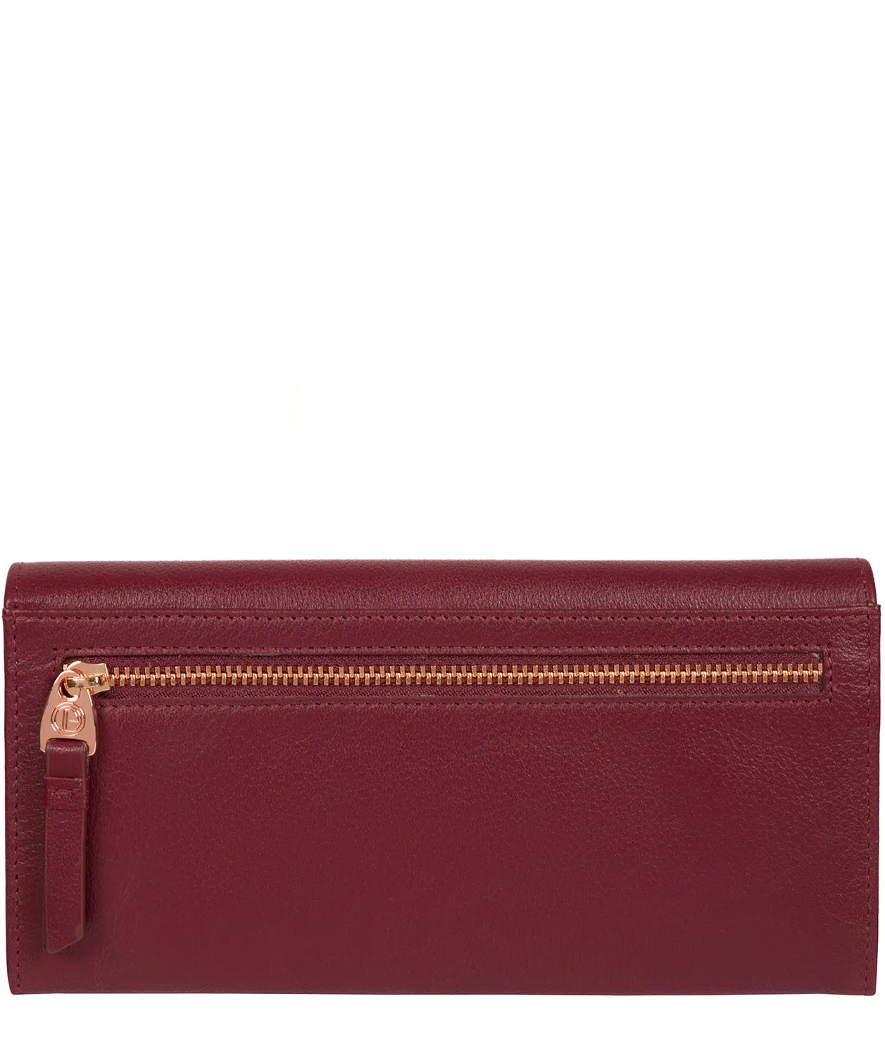 'Wren' Pomegranate Leather Purse